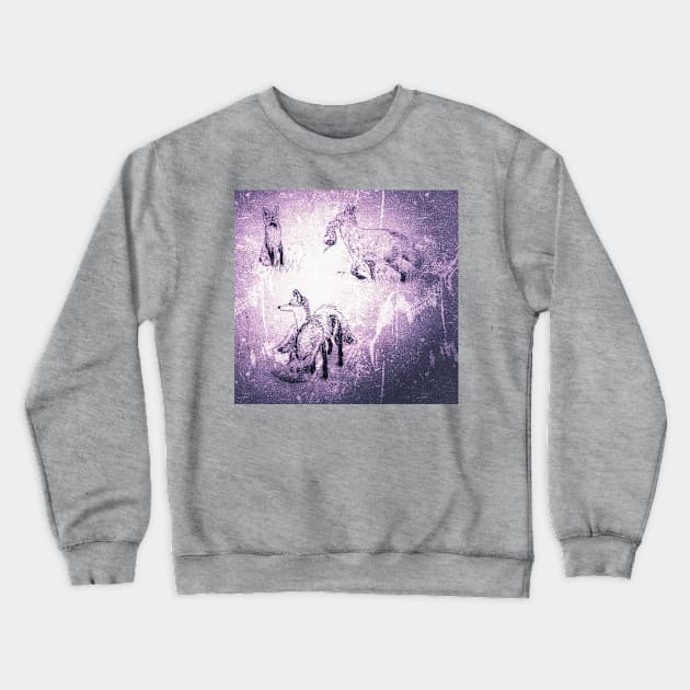 Foxes study Crewneck Sweatshirt by Matt Starr Fine Art